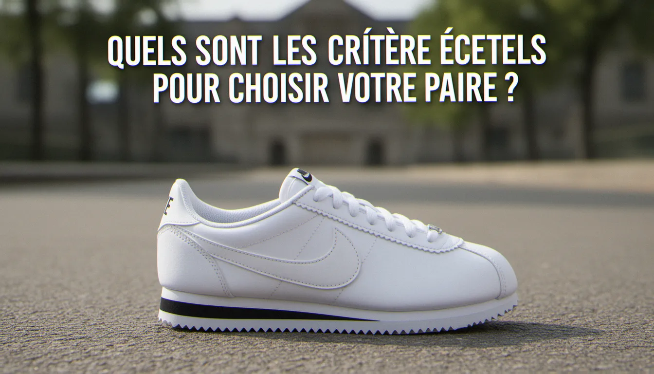 Quels sont les critères essentiels pour choisir votre paire ? — nike cortez femme blanche