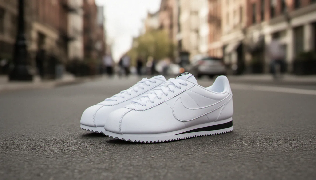 Illustration de nike cortez femme blanche