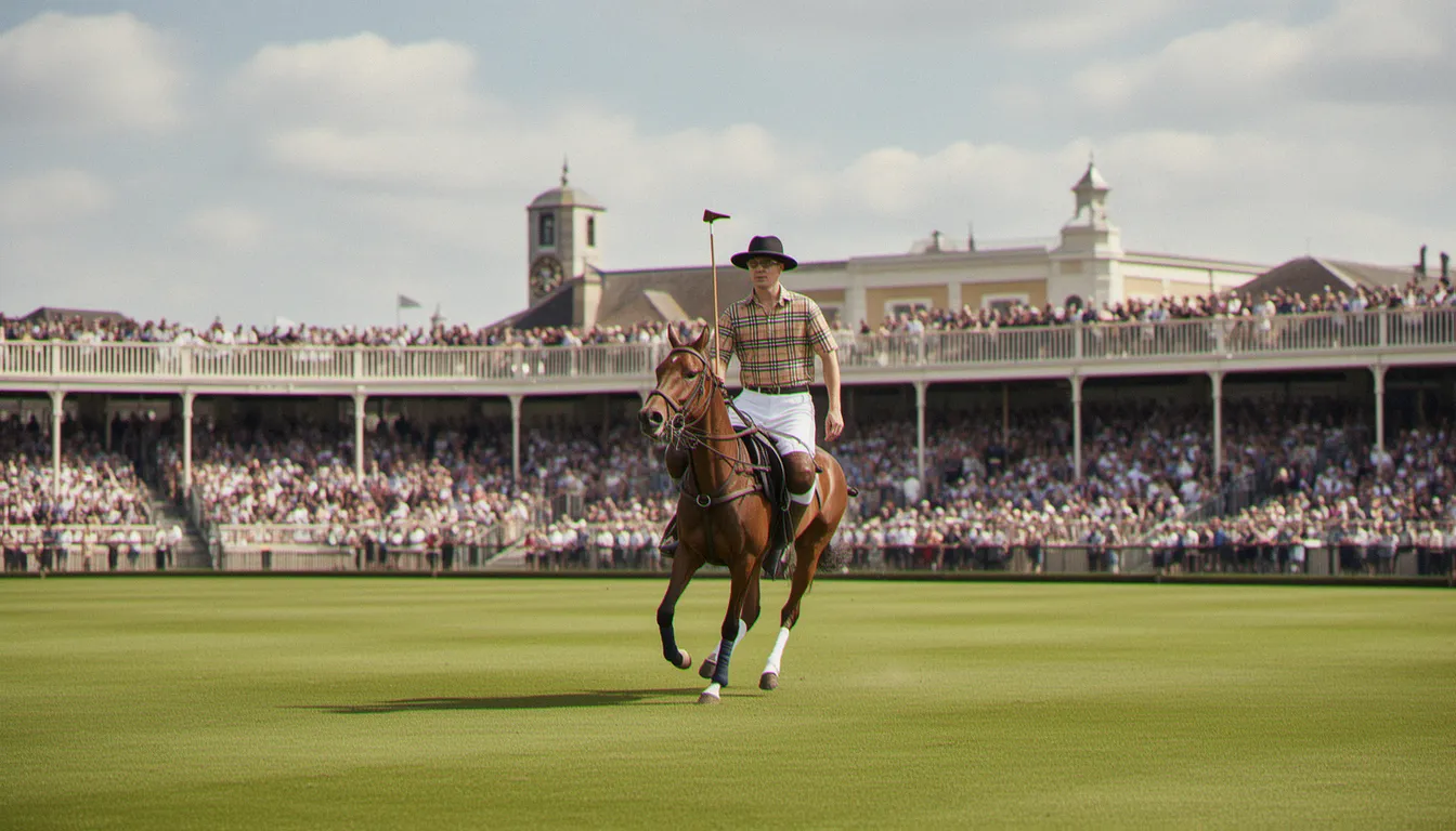 Illustration de polo burberry homme